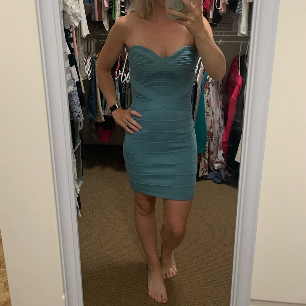Teal Bandage Dress